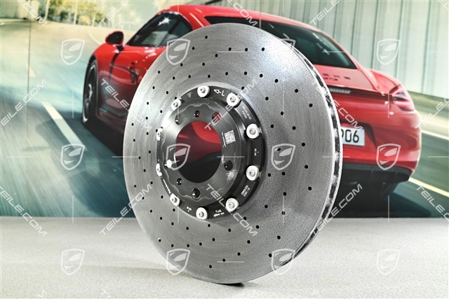 Turbo, PCCB, Keramik Bremsscheibe, Vorne, Schwarz / Gelb Bremssattel, L