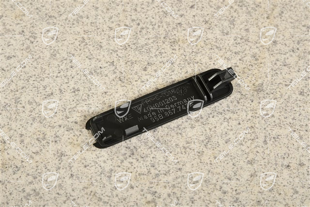 Deckel für Heckklappe Verkleidung, Notbetätigung / Notöffnung, Schwarz