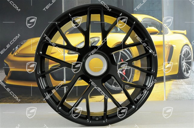 20-inch Wheels set Turbo S, central locking, 8,5J x 20 ET51 + 11J x 20 ET59, black satin mat