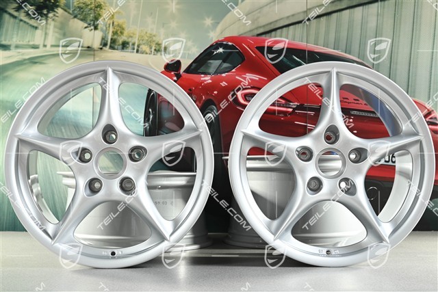 18" Felgensatz Carrera, 8J x 18 ET50 + 10J x 18 ET65