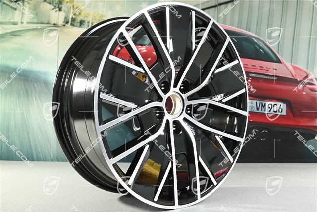 21-inch Macan Design wheel rim, 8.5J x 21 ET27, high-gloss black