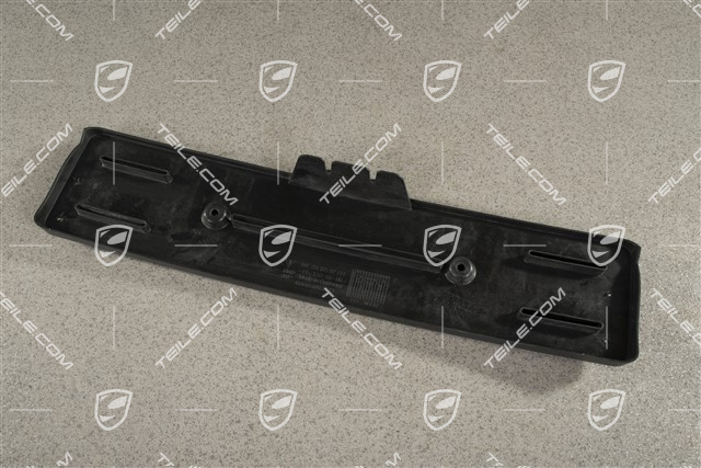 Front bumper number / licence plate support, black matte