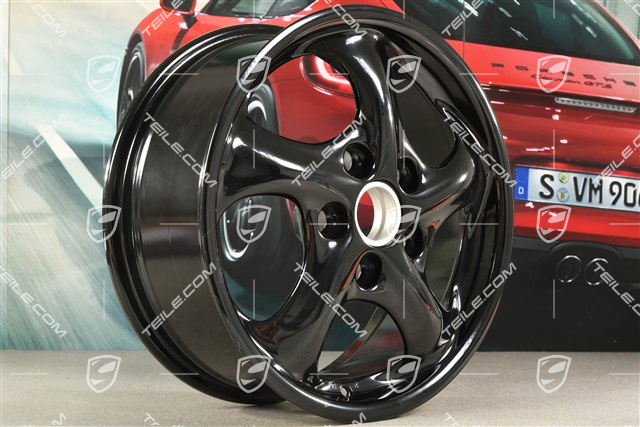 17" Felga Carrera, 7J x 17 ET55, czarny wysoki połysk