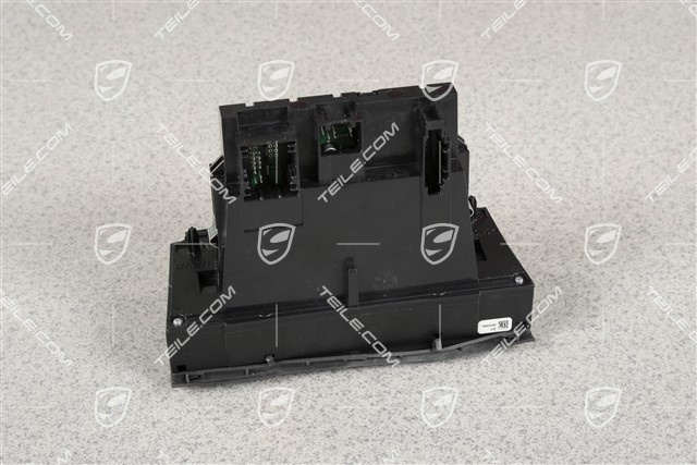 Panel sterowania / sterownik klimatyzacji, czarny mat / chrom