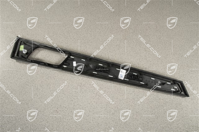 Dekor / Listwa ozdobna tapicerki drzwi tylnych, Carbon wysoki połysk, R