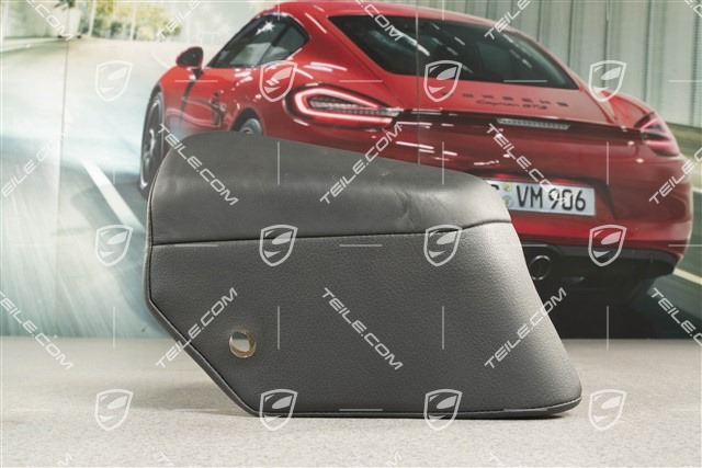 Rücksitzbank Seitenblende, Leder, Schwarz, R