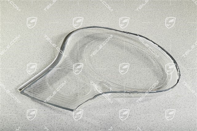 Litronic headlight glass (bi-xenon), ribbed, L