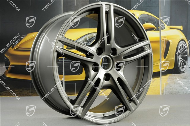 20" Felga Panamera Turbo, 9,5J x 20 ET71, Platinum satynowy mat