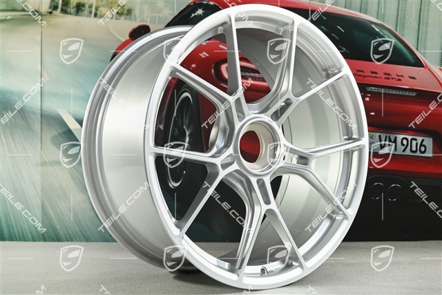 20" GT3 Felge, 9,5J x 20 ET46, silber Metallic