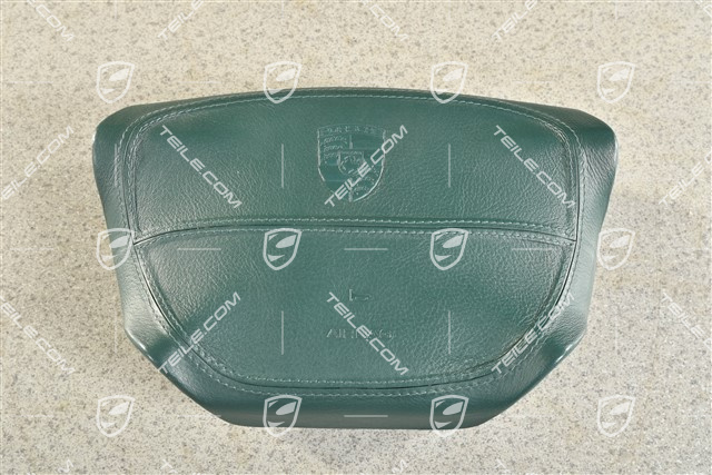 Airbag, 4-ramienny, skóra, zielony "nefrytowy"