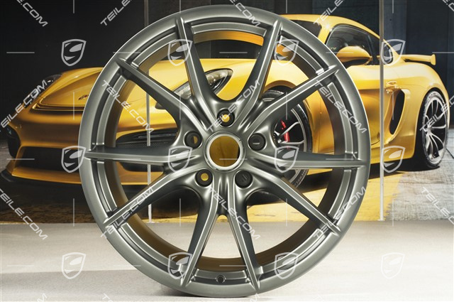 20" Felgensatz Carrera S IV, Felgen 8,5 J x 20 ET49 + 11,5 J x 20 ET56, Platinum Seidenmatt