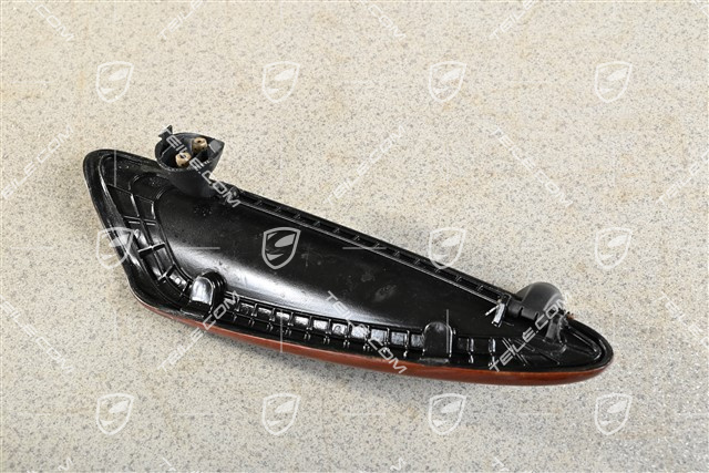 Pokrywa schowka / kieszeni tapicerki drzwi, Drewno ciemne, L