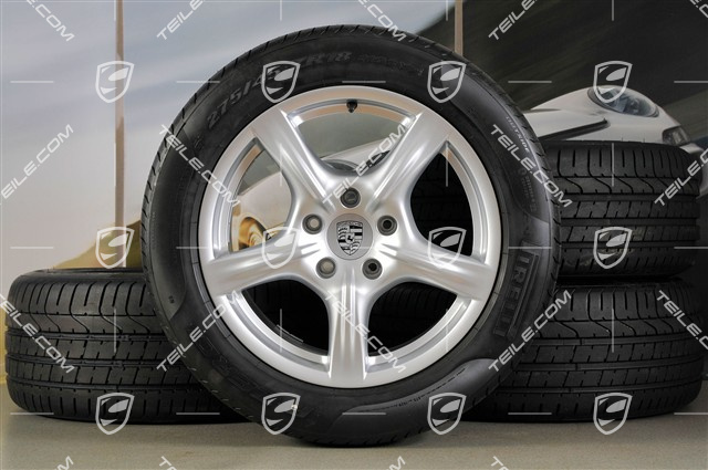 18" Panamera Sommerräder Satz, Felgen 8J x 18 ET59 + 9J x 18 ET53 + Reifen Pirelli P-Zero 245/50 18 + 275/45 18