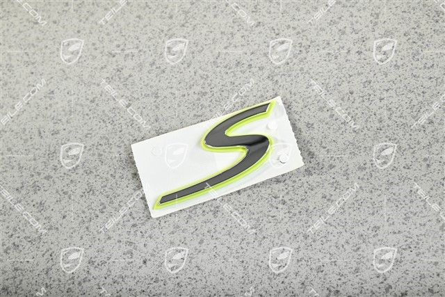 Badge / Emblem "S", Acid Green