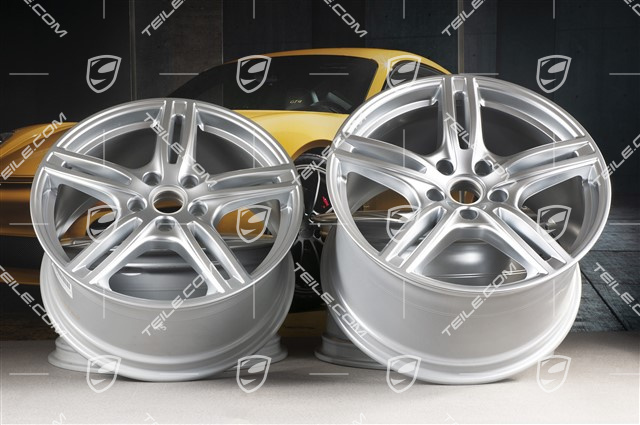 20" Felgensatz Panamera Turbo, 9,5J x 20 ET71 + 11,5J x 20 ET68, Brilliantchromlack