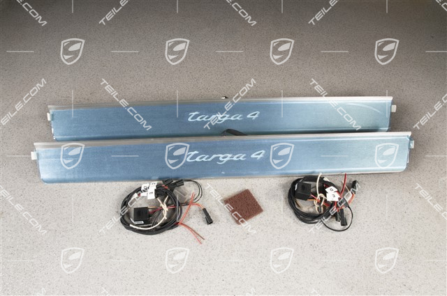 Einstiegleiste, Edelstahl, Targa4, Satz, L+R