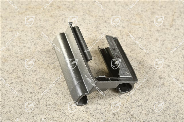 Abdeckung für Sitzschiene, Schwarz, Hinten, R