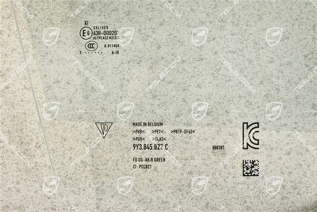 Front door glass, Coupe, R