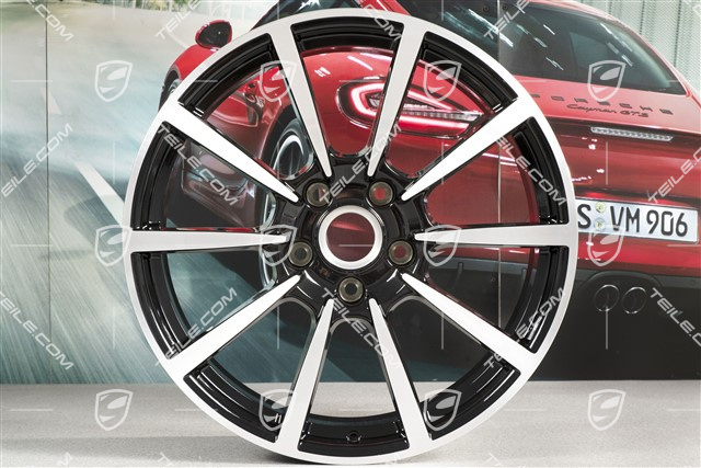 20" Felge Carrera Classic (II), 8,5J x 20 ET49, schwarz hochglanz