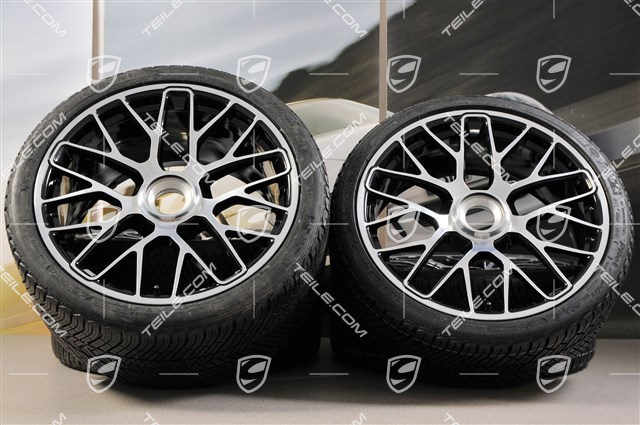 20" Turbo S central locking winter wheel set for Turbo S, wheels 8,5J x 20 ET51 + 11J x 20 ET59 + Michelin Pilot Alpin PA4 winter tyres 245/35 R20+295/30 R20, TPMS