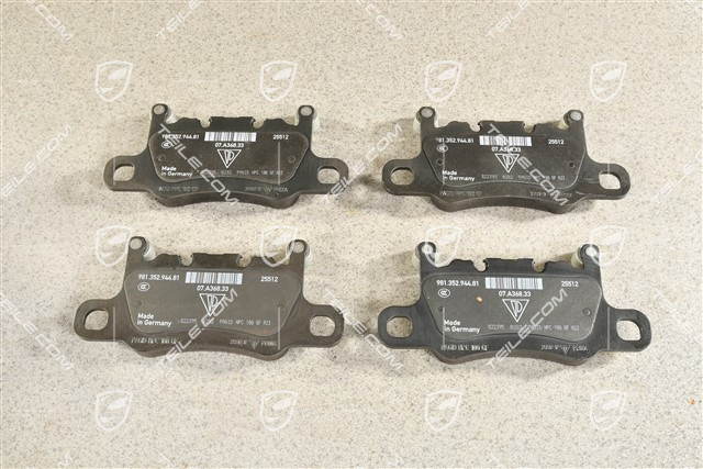 PCCB brake pads, Cayman GT4