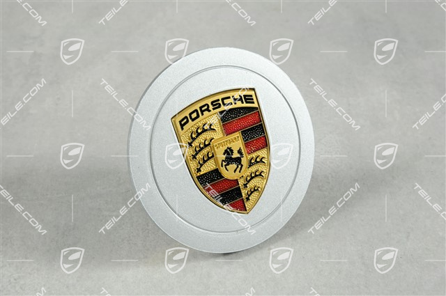 Radzierdeckel, Wappen farbig, Jubiläumsmodell "30 Jahre 911" Radzierdeckel, Wappen farbig, Jubiläumsmodell "30 Jahre 911"