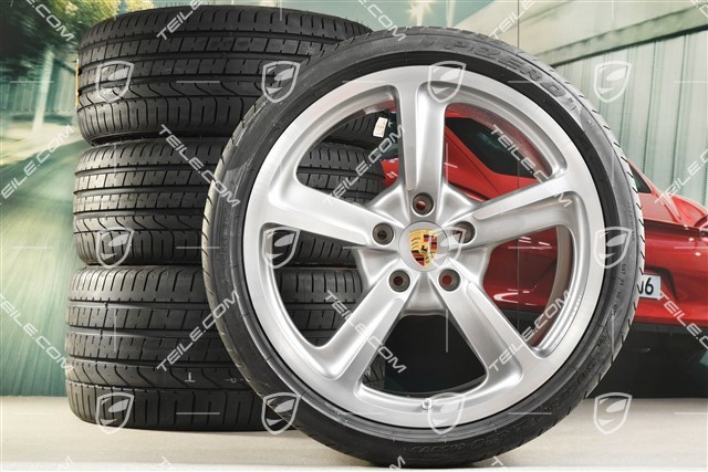 20" summer wheel set SportTechno, wheels 9J x 20 ET51 + 11,5J x 20 ET48, tyres 245/35 ZR20 + 305/30 ZR20, with TPMS.