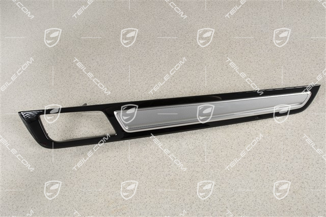 Blende, Tür, vorne und hinten, Aluminium gebürstet, R