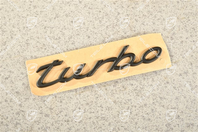 Coupe, Abzeichen / Emblem Aufkleber Turbo, Schwarzmatt