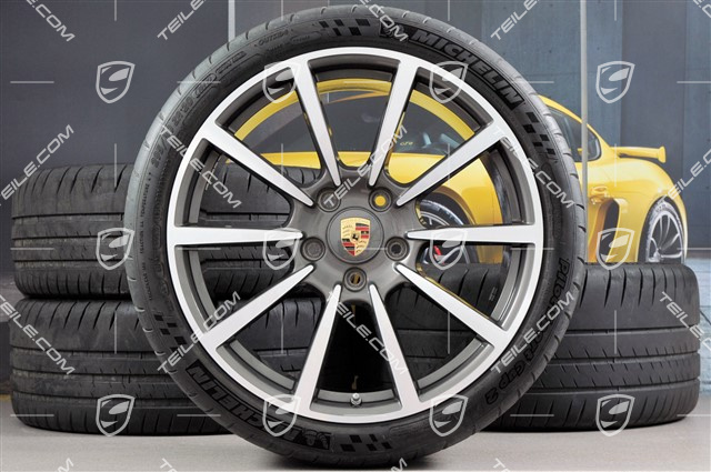 20-inch Carrera Classic II summer wheel set, 8,5J x 20 ET51 + 11J x 20 ET70 + NEW Pirelli summer tires 245/35 ZR20 + 295/30 ZR20, with TPMS