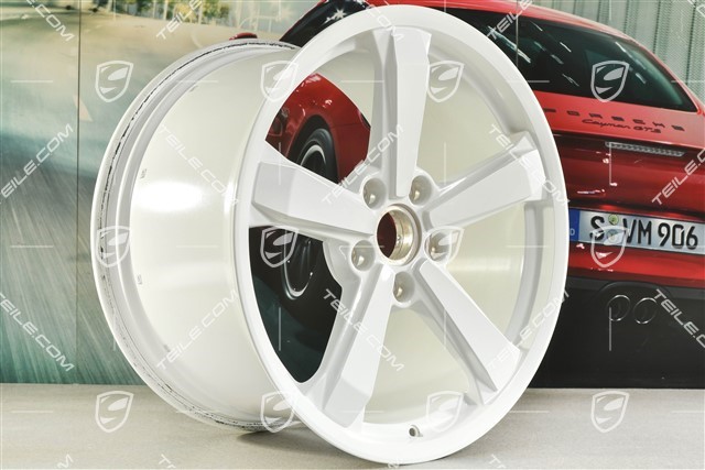 19+20" Felgensatz Dakar, Felgen: vorne 8J x 19 ET38 + hinten 11,5J x 20 ET68, in Weiss