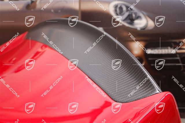 GT2 / GT2 RS Spoiler tylny kompletny (maska silnika, skrzydło, listwa/spoiler CARBON), zawiera drobne części