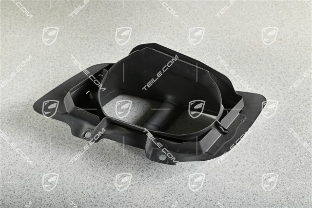 Turbo S, Exhaust system tail pipe, 4-pipe look, Black chrome, R