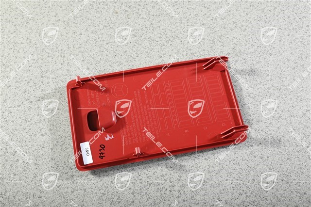 Deckel / Sicherungskasten Abdeckung, Carrerarot, R