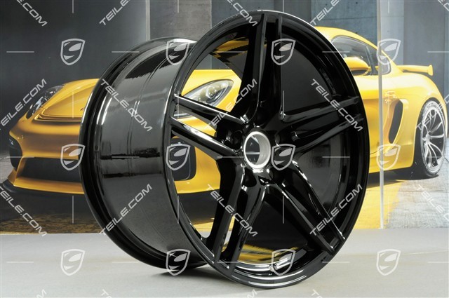 19" "Carrera VI" wheel set, 8.5J x 19 ET50 + 11.5J x 19 ET56, black high gloss