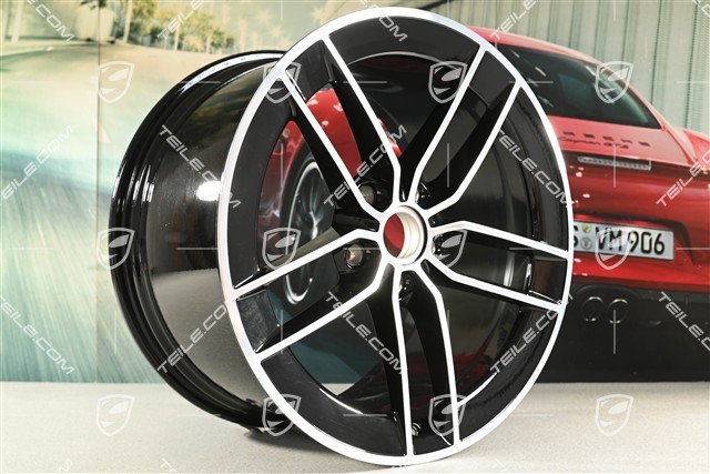 21" felga Carrera Exclusive Design, 11,5J x 21 ET79, czarny wysoki połysk