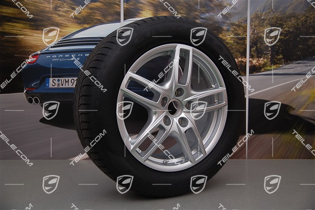 19" Cayenne Turbo Sommerräder Satz, 4x Felgen 8,5 J x 19 ET 59 + 4x Reifen 265/50 R 19 110Y XL, mit RDK. ca. 900 Km.
