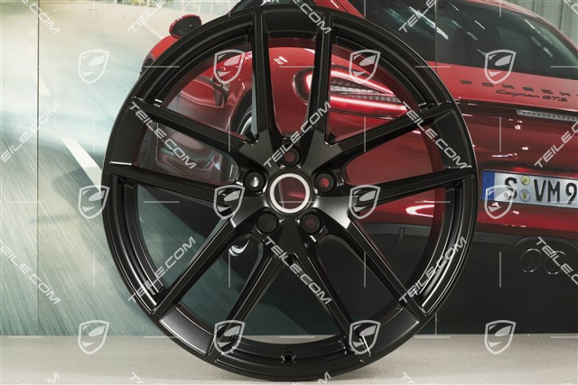 20" Felge "Macan S" 9J x 20 ET26, in Schwarz seidenmatt