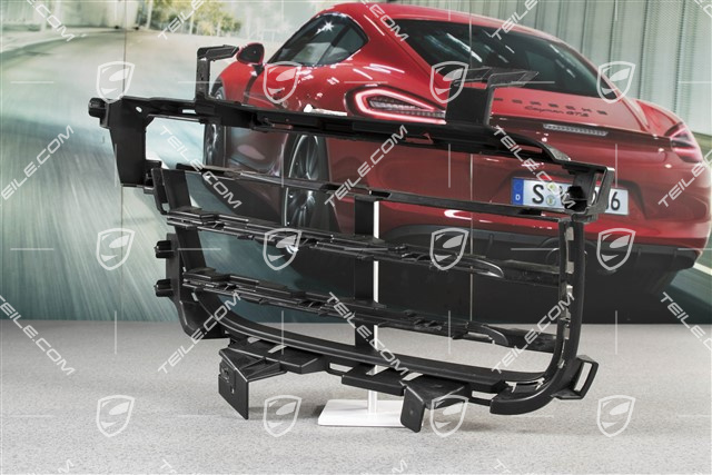 Front bumper, side ventilation grille, Black matte, L