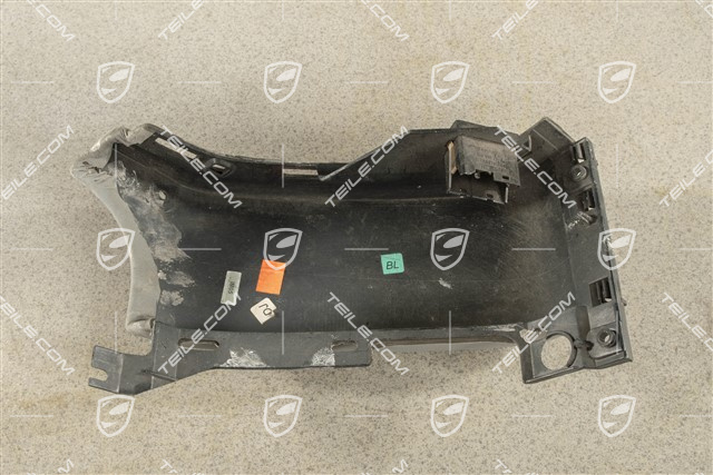 Schalttafelverkleidung Untertail, Kunsteder, Stahlgrau, L