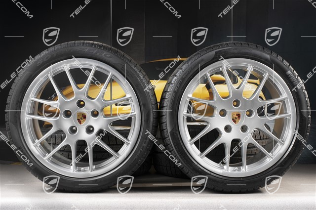 20" RS Spyder Winterräder Satz, Felgen 9,5J x 20 ET65 + 10,5J x 20 ET65 + Pirelli Winterreifen 255/40 R20 + 285/35 R20, mit RDK Sensoren