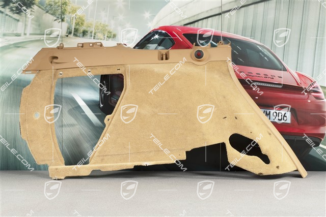 Tapicerka tylna / bagażnika, welur, beżowy, L