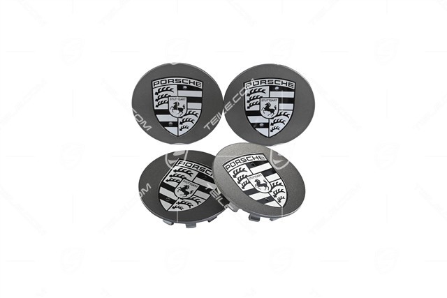 Radzierdeckel, konkav, Wappen Schwarz-Weiß, Platinum Seidenmatt