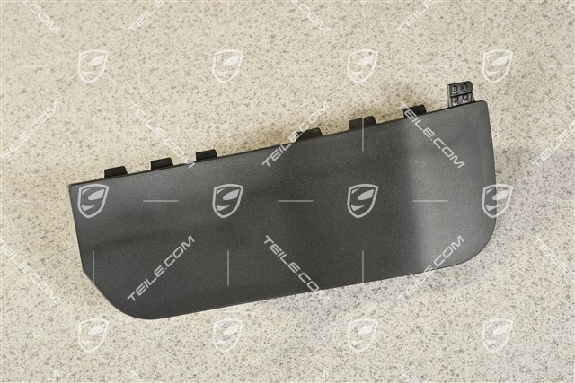 Rubber lip sill cover, rear, Black, R