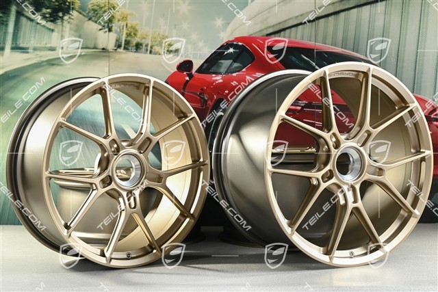 20+21" Carrera GTS Leichtbaufelgen Satz, Felgen 8,5J x 20 ET50 + 11,5J x 21 ET79, in Neodyme
