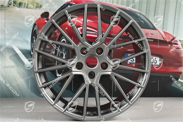 21-inch wheel rim, Cayenne RS Spyder, 11J x 21 ET58, Platinum satin mat