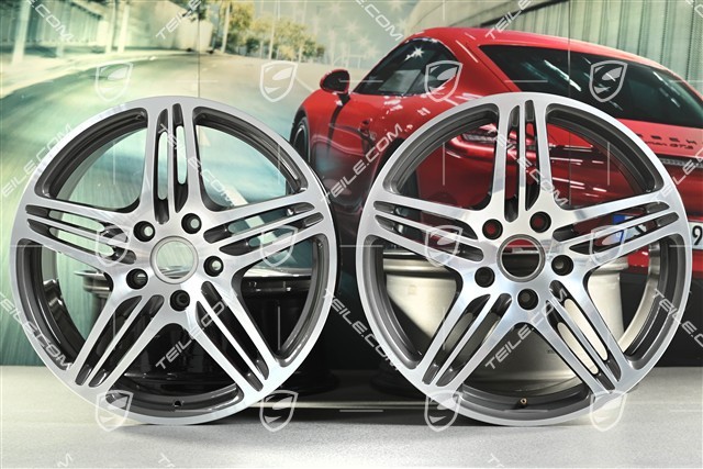 19-inch TURBO I wheel set, front 8J x 19 ET57+ rear 9,5J x 19 ET46