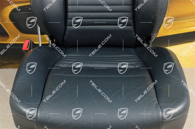 Sitz, manual einstellbar, Heizung, Leder/Kunstleder, Metropolblau, L