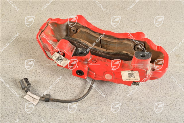 Brake calliper, red, R