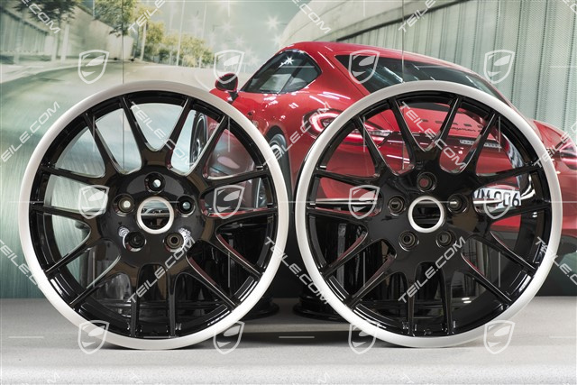 20" Felgensatz RS Spyder, 9,5 J x 20 ET 65 + 11 J x 20 ET 68, schwarz